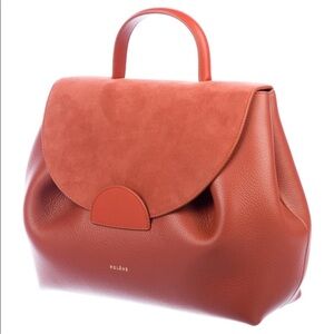 Polene Terracotta Leather Satchel